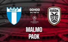 Nhận định bóng đá Malmo vs PAOK 0h00 ngày 7/8 (Champions League 2024/25)