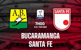 Nhận định Bucaramanga vs Santa Fe 7h00 ngày 8/8 (VĐQG Colombia 2024)