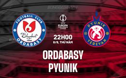 Nhận định Ordabasy vs Pyunik 22h00 ngày 8/8 (Conference League 2024/25)