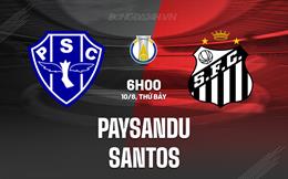 Nhận định Paysandu vs Santos 6h00 ngày 10/8 (Hạng 2 Brazil 2024)