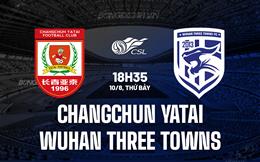 Nhận định Changchun Yatai vs Wuhan Three Towns 18h35 ngày 10/8 (VĐQG Trung Quốc 2024)