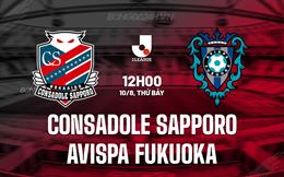 Nhận định Consadole Sapporo vs Avispa Fukuoka 12h00 ngày 10/8 (VĐQG Nhật Bản 2024)