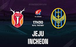 Nhận định Jeju vs Incheon 17h30 ngày 10/8 (VĐQG Hàn Quốc 2024)