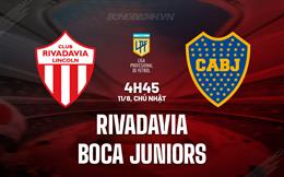 Nhận định Rivadavia vs Boca Juniors 4h45 ngày 11/8 (VĐQG Argentina 2024)