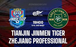 Nhận định Tianjin Jinmen Tiger vs Zhejiang Professional 19h00 ngày 11/8 (VĐQG Trung Quốc 2024)