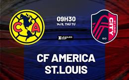 Nhận định bóng đá Club America vs St.Louis 9h30 ngày 14/8 (Leagues Cup 2024)