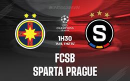 Nhận định FCSB vs Sparta Prague 1h30 ngày 14/8 (Champions League 2024/25)