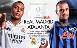 Nhận định Real Madrid vs Atalanta (02h00 ngày 15/08): Thêm một danh hiệu cho Los Blancos