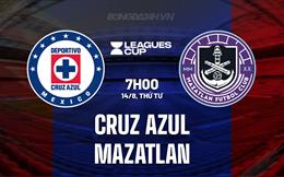 Nhận định Cruz Azul vs Mazatlan 7h00 ngày 14/8 (Leagues Cup 2024)