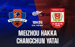 Nhận định Meizhou Hakka vs Changchun Yatai 18h35 ngày 17/8 (VĐQG Trung Quốc 2024)