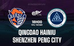 Nhận định Qingdao Hainiu vs Shenzhen Peng City 18h00 ngày 17/8 (VĐQG Trung Quốc 2024)