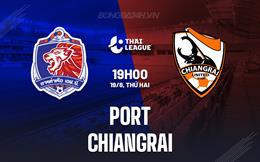 Nhận định Port vs Chiangrai 19h00 ngày 19/8 (VĐQG Thái Lan 2024/25)