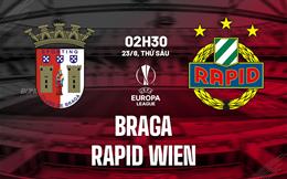 Nhận định bóng đá Braga vs Rapid Wien 2h30 ngày 23/8 (Europa League 2024/25)