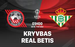 Nhận định Kryvbas vs Real Betis (1h00 ngày 23/8): Chứng tỏ đẳng cấp