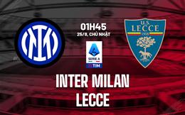 Nhận định Inter Milan vs Lecce (1h45 ngày 25/8): Khó có bất ngờ