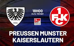 Nhận định Preussen Munster vs Kaiserslautern 18h00 ngày 24/8 (Hạng 2 Đức 2024/25)