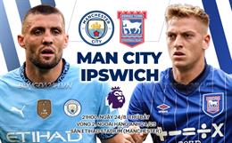 Nhận định Man City vs Ipswich (21h00 ngày 24/8): Hủy diệt tân binh