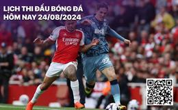 Lịch thi đấu bóng đá hôm nay 24/8: Brighton - MU, Aston Villa - Arsenal