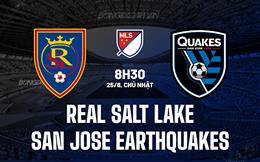 Nhận định Real Salt Lake vs San Jose Earthquakes 8h30 ngày 25/8 (Nhà nghề Mỹ)