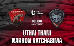 Nhận định Uthai Thani vs Nakhon Ratchasima 18h00 ngày 28/8 (VĐQG Thái Lan 2024/25)