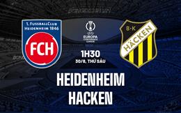 Nhận định Heidenheim vs Hacken 1h30 ngày 30/8 (Conference League 2024/25)