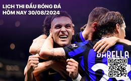 Lịch thi đấu bóng đá hôm nay 30/8/2024: Inter Milan - Atalanta