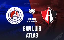 Nhận định bóng đá San Luis vs Atlas 8h00 ngày 31/8 (VĐQG Mexico 2024/25)