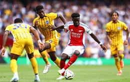 Bukayo Saka không lo lắng dù Arsenal mất điểm trước Brighton