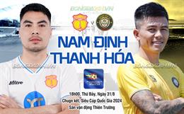 Hủy diệt Thanh Hóa, Nam Định đoạt Siêu cúp Việt Nam 2024