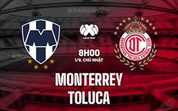 Nhận định Monterrey vs Toluca 8h00 ngày 1/9 (VĐQG Mexico 2024/25)