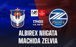 Nhận định Albirex Niigata vs Machida Zelvia 17h00 ngày 4/9 (Cúp Liên Đoàn Nhật 2024)