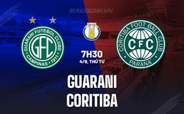 Nhận định Guarani vs Coritiba 7h30 ngày 4/9 (Hạng 2 Brazil 2024)