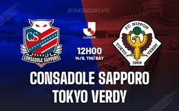 Nhận định Consadole Sapporo vs Tokyo Verdy 12h00 ngày 14/9 (VĐQG Nhật Bản 2024)