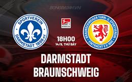 Nhận định Darmstadt vs Braunschweig 18h00 ngày 14/9 (Hạng 2 Đức 2024/25)