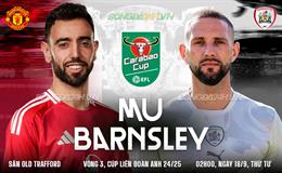 Nhận định MU vs Barnsley (2h00 ngày 18/9): Vé đi tiếp cho Quỷ đỏ