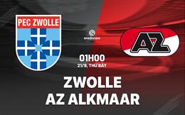 Nhận định PEC Zwolle vs AZ Alkmaar 1h00 ngày 21/9 (VĐQG Hà Lan 2024/25)