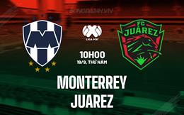 Nhận định bóng đá Monterrey vs Juarez 10h00 ngày 19/9 (VĐQG Mexico 2024/25)