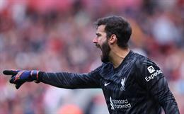 Alisson Becker nguy cơ vắng mặt ở trận đấu tới của Liverpool