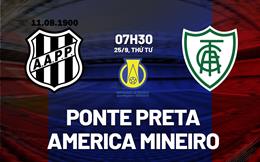 Nhận định Ponte Preta vs America Mineiro 7h30 ngày 25/9 (Hạng 2 Brazil 2024)