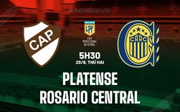 Nhận định Platense vs Rosario Central 5h30 ngày 23/9 (VĐQG Argentina 2024)