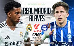 Nhận định Real Madrid vs Alaves (02h00 ngày 25/9): Điểm tựa Santiago Bernabeu