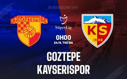 Nhận định Goztepe vs Kayserispor 0h00 ngày 24/9 (VĐQG Thổ Nhĩ Kỳ 2024/25)