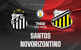 Nhận định bóng đá Santos vs Novorizontino 7h00 ngày 24/9 (Hạng 2 Brazil 2024)