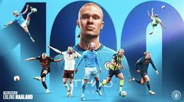 Erling Haaland và những con số đáng kinh ngạc xoay quanh cột mốc 100 bàn cho Man City