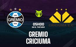 Nhận định bóng đá Gremio vs Criciuma 5h00 ngày 26/9 (VĐQG Brazil 2024)