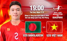 Nhận định U20 Việt Nam vs U20 Bangladesh (19h00 ngày 27/9): Nối dài mạch thắng