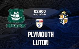 Nhận định bóng đá Plymouth vs Luton 2h00 ngày 28/9 (Hạng nhất Anh 2024/25)