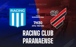 Nhận định Racing Club vs Paranaense 7h30 ngày 27/9 (Copa Sudamericana 2024)