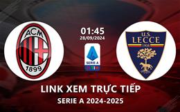 Xem AC Milan vs Lecce 1h45 ngày 28/9 trên ON Football