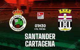 Nhận định Santander vs Cartagena 1h30 ngày 1/10 (Hạng 2 TBN 2024/25)